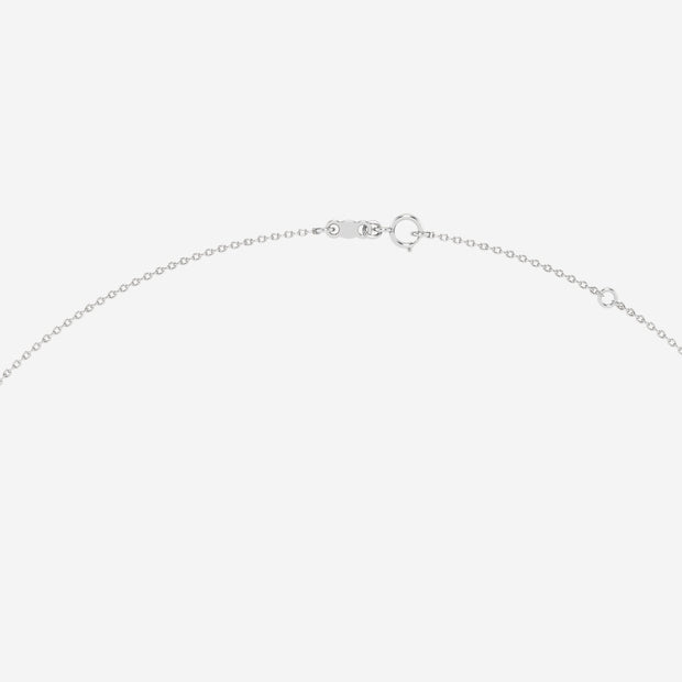 Cultured Freshwater Pearl and 1/8 Total Carat Weight Natural Diamond Lariat Fashion Necklace