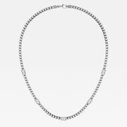Radiant Lab Grown Diamond Station Fashion Necklace - 2 1/2 Total Carat Weight