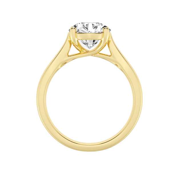 Trellis Solitaire Engagement Ring - Round Lab Grown Diamond - 0.50 - 2 Carat