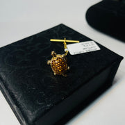 Antique 14K Yellow Gold Turtle Cufflink