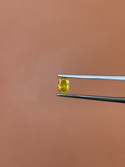 0.38 CARAT OVAL BRILLIANT GIA CERTIFIED FANCY VIVID ORANGY YELLOW NATURAL DIAMOND