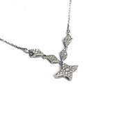 18K White Gold Convertible Necklace