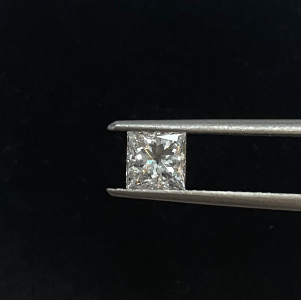GIA Certified 0.77 Carat Princess Cut Natural Diamond