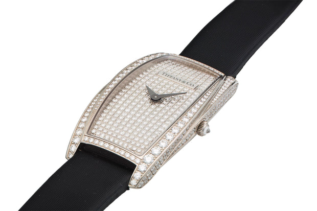 Vintage Tiffany & Co. Diamond and Gold GEMEA Cocktail watch