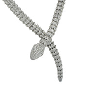 BVLGARI Serpenti Diamond Necklace in 18k White Gold