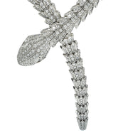 BVLGARI Serpenti Diamond Necklace in 18k White Gold