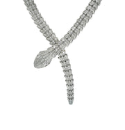 BVLGARI Serpenti Diamond Necklace in 18k White Gold