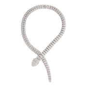 BVLGARI Serpenti Diamond Necklace in 18k White Gold