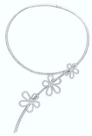 Van Cleef & Arpels Flower Lace collection Diamond Necklace