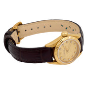 Rolex datejust president diamond 18k yellow gold watch