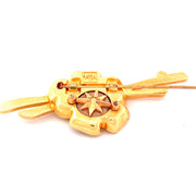 Exquisite Vintage Van Cleef & Arpels Vermeil Metal Pin Brooch