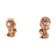 Elegant 14k Yellow Gold Multicolor Diamond Earrings