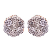 Dazzling 14k Yellow Gold Diamond Stud Earrings