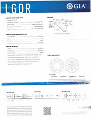 Gia Certified 1.50 Carat G Vvs2 Round Brilliant Lab Grown Diamond