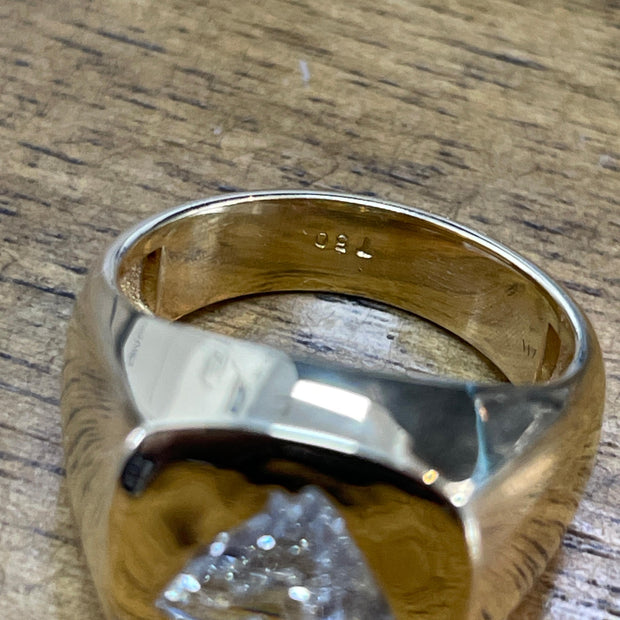Gia Certified 1.27ct Horse Modified Brilliant L SI1 Diamond Ring in 18k Gold