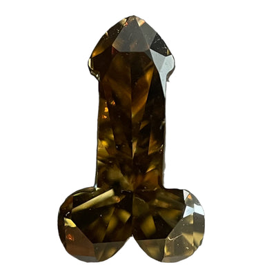 Natural Loose 1.40 Carat Fancy Brown VS2 Penis Cut Diamond