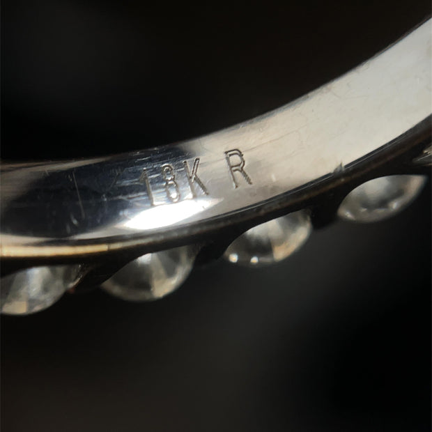 Dazzling 18K White Gold Eternity Band with 1.98 TCW Diamonds