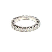Dazzling 18K White Gold Eternity Band with 1.98 TCW Diamonds