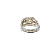 GIA Certified 1ct G VS2 Diamond Biting Snake Ring