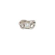 GIA Certified 1ct G VS2 Diamond Biting Snake Ring