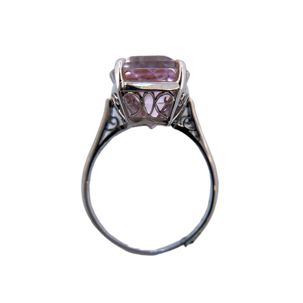 Platinum Estate kunzite Ring