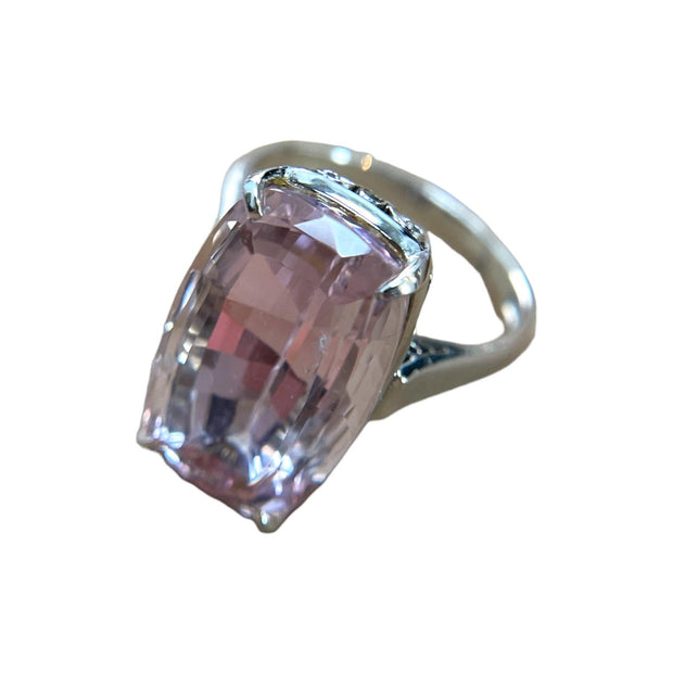 Platinum Estate kunzite Ring