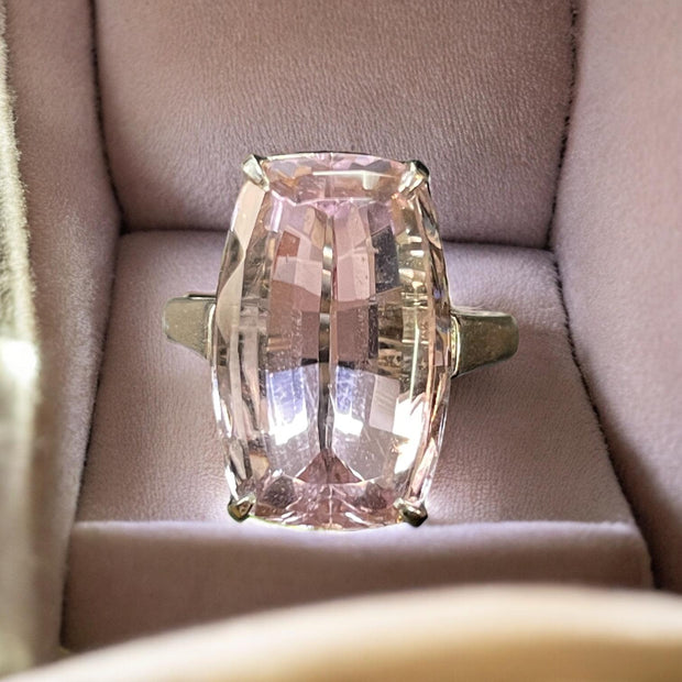 Platinum Estate kunzite Ring