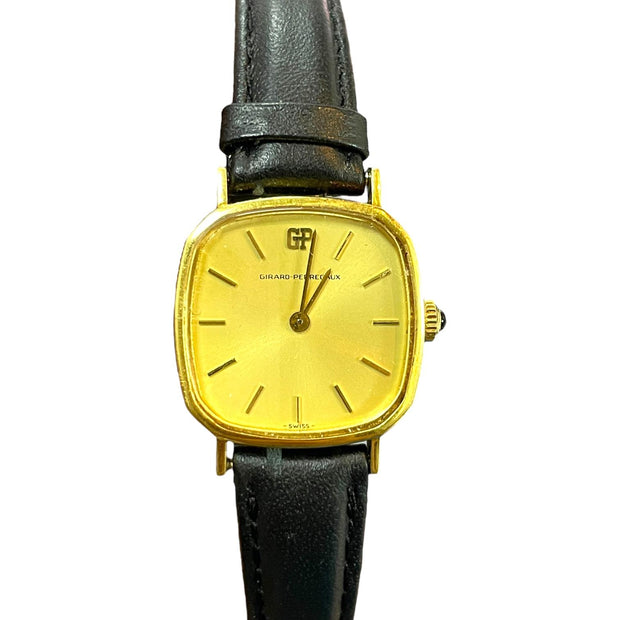 Vintage 18K Yellow Gold Girard Perregaux Manual Wind Watch