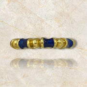 Unique 18K Yellow Gold Tiffany & Co. Blue Enamel Band