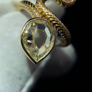 18k Yellow Gold GIA Certified 2.20ct Natural Diamond Serpent Ring