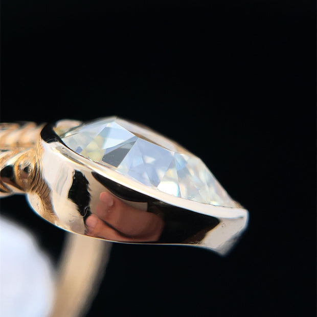 18k Yellow Gold GIA Certified 2.20ct Natural Diamond Serpent Ring