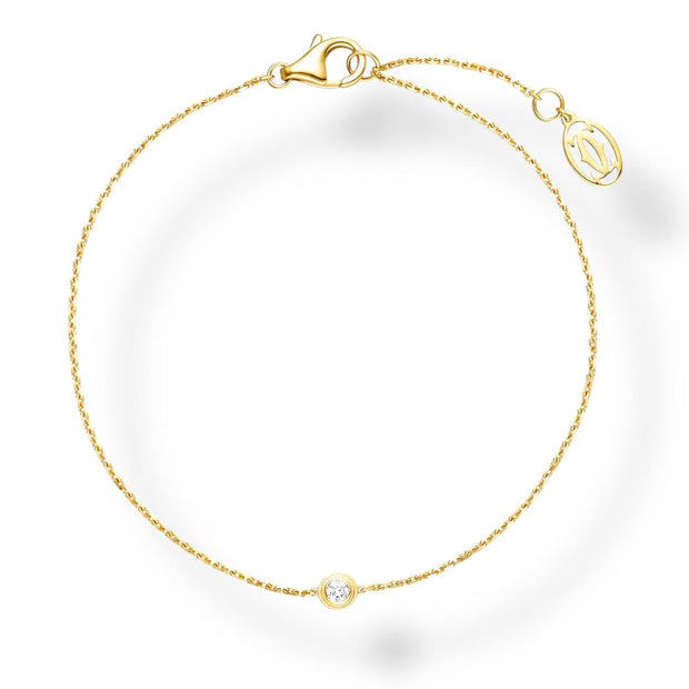 Cartier 18k Yellow Gold D'AMOUR Diamond Bracelet