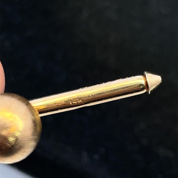 Cartier 14k Yellow Gold Dumbbell Cufflinks and Buttons set