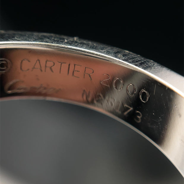 Cartier 18k White Gold Moonstone Ring