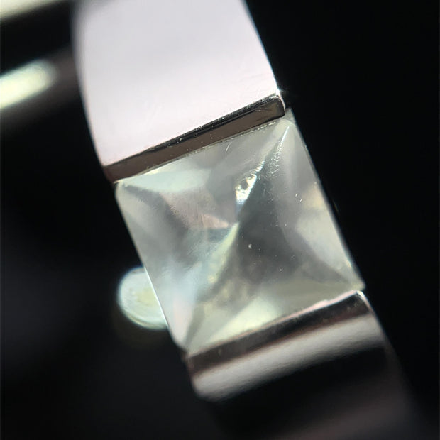Cartier 18k White Gold Moonstone Ring