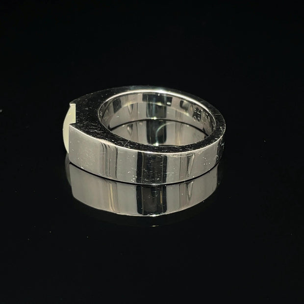 Cartier 18k White Gold Moonstone Ring