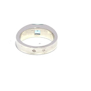 CARTIER Vintage 1990s Cushion Aquamarine Tank Ring