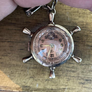 Agran & Son Solid Yellow Gold Vintage Swiss Watch Brooch