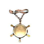 Agran & Son Solid Yellow Gold Vintage Swiss Watch Brooch