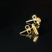 TIFFANY & CO. Paloma Picasso Graffiti 18k Yellow Gold Love & XO earrings