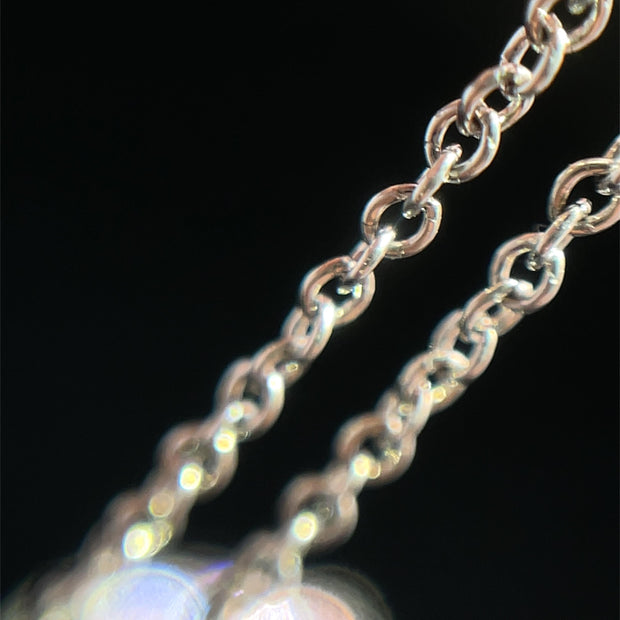 TIFFANY & CO. Platinum Pink Sapphire and Diamond Heart Pendant
