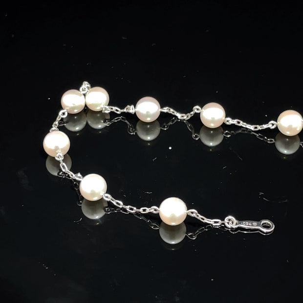 Mikimoto Pearl Exquisite Bracelet 18k White Gold