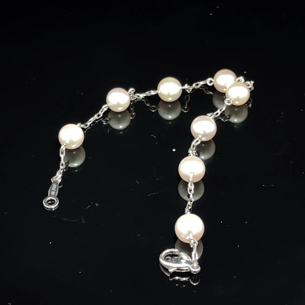 Mikimoto Pearl Exquisite Bracelet 18k White Gold
