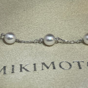 Mikimoto Pearl Exquisite Bracelet 18k White Gold