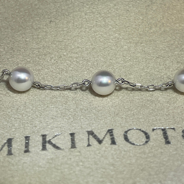 Mikimoto Pearl Exquisite Bracelet 18k White Gold