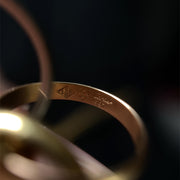Cartier 18k Gold Multicolor Trinity Ring Pendant Necklace