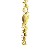 14k Yellow Gold Noah's Ark Bracelet