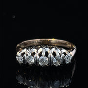 18k Yellow Gold & Platinum Diamond Ring