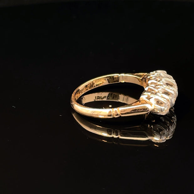 18k Yellow Gold & Platinum Diamond Ring