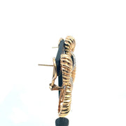 HENRY DANKNER 14k Yellow Gold & White Gold Drop Earrings